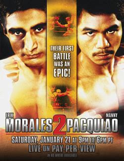 pacquiao vs morales|Erik Morales vs. Manny Pacquiao .